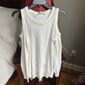 Michael Kors Long Sleeve White Top